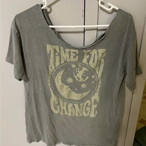 Sage green Graphic Women's Top